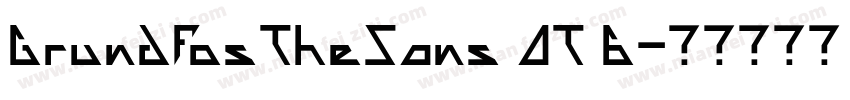 GrundfosTheSans OT 6字体转换